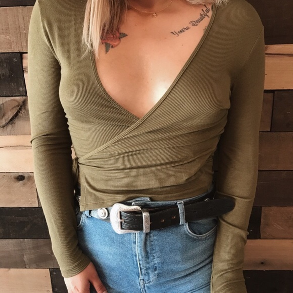 AMERICAN APPAREL WRAP SHIRT